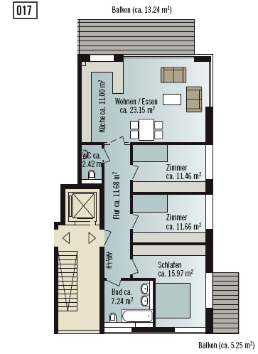Grundriss Wohnung 017