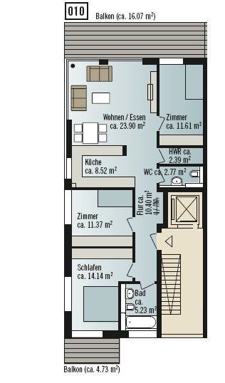 Grundriss Wohnung 010