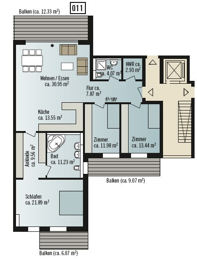 Grundriss Wohnung 011