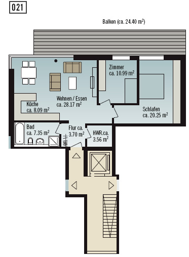 Grundriss Wohnung 021