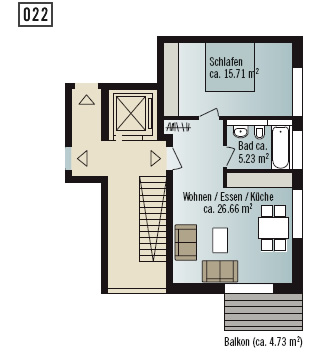 Grundriss Wohnung 022