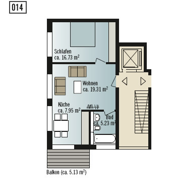 Grundriss Wohnung 014